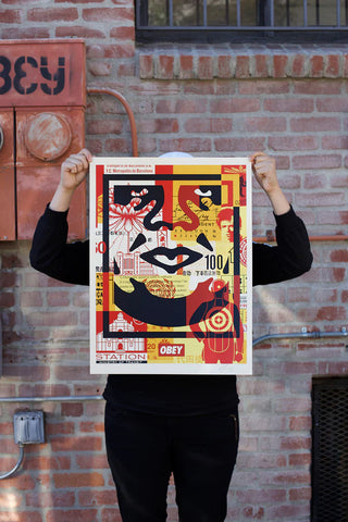 Shepard Fairey - Face 3 - Fiksate Gallery