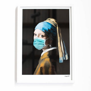 Component - Girl With A Mask - Framed